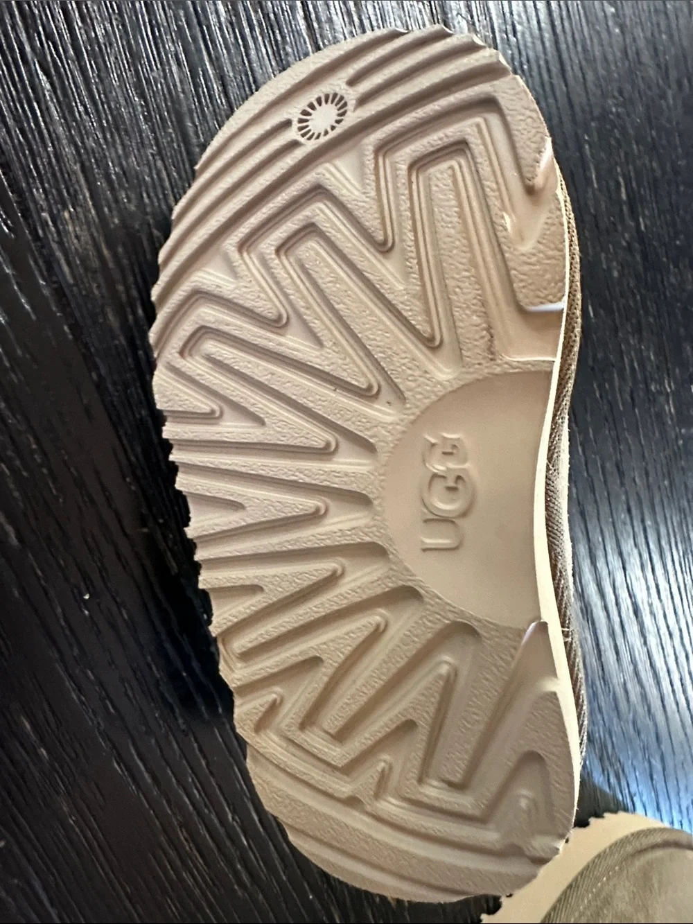UGG Kids Chestnut Suede Slip-On Slippers